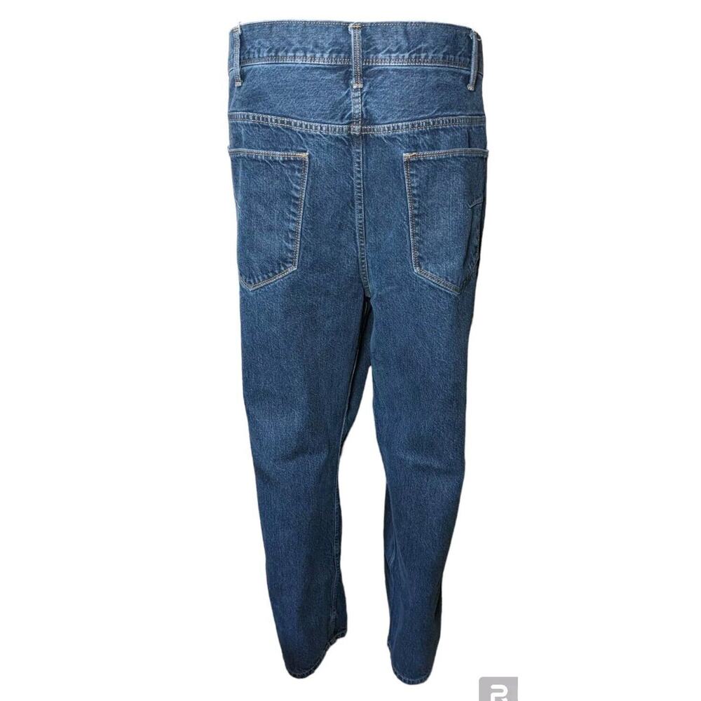 Perry Ellis Baggy Jeans Mens 48x30 Blue Denim Medium Wash Straight Leg Y2K Baggy - Picture 2 of 6